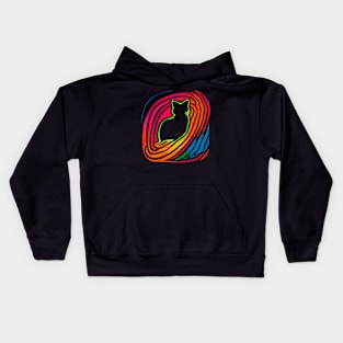 Yarn Cat 1 Kids Hoodie